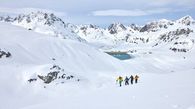 Skitourengeher auf einer Skitour in der Silvretta-Bielerhöhe | © Golm Silvretta Lünersee Tourismus GmbH Bregenz, Stefan Kothner